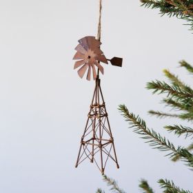 Rustic Windmill Ornament - Box of 4