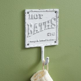 Hot Baths Cast Iron Hook - Box of 2