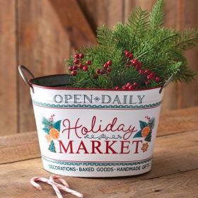 Holiday Market Bucket