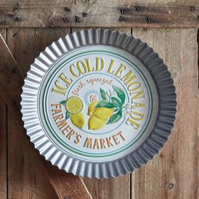 Ice Cold Lemonade Bottle Cap Sign