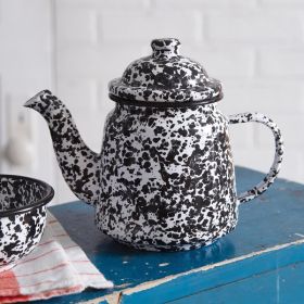 Splattered Enamel Teapot