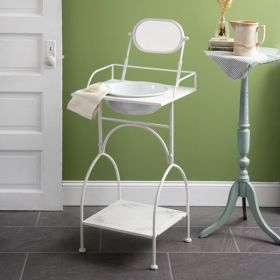 Antiqued Washstand with Mirror