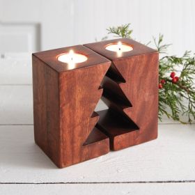 Christmas Tree Cutout Tealight Holders