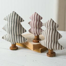 Set of Three Stuffed Christmas Trees