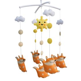 Handmade Baby Crib Mobile Animal Baby Nursery Mobile Toy Hanging Decor Boys Girls Baby Shower Gift; Fox - Default