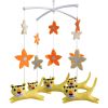 Handmade Baby Crib Mobile Animal Baby Nursery Mobile Toy Hanging Bed Decor Boys Girls Baby Shower Gift; Yellow Tiger - Default