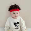 Red children's funny wig hat - Red