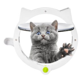 Pet cat door free access to the doorway suitable for installation of glass doors wooden doors iron doors - Cat Doors-white