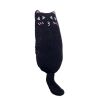 Cat Catnip Toys Playing Teeth Cleaning Plush Pillow Scratcher Pet Catnip Teeth Grinding Chew Toys - Black