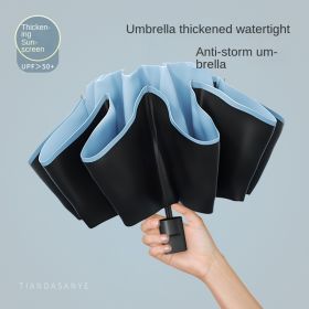 Full-automatic Exlarge Umbrella Business Simple Umbrella Folding Umbrella Advanced Sunshade and Rain Dual-purpose Sunscreen Sun Umbrella - [Manual] Sk