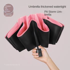 Full-automatic Exlarge Umbrella Business Simple Umbrella Folding Umbrella Advanced Sunshade and Rain Dual-purpose Sunscreen Sun Umbrella - [Manual] gr