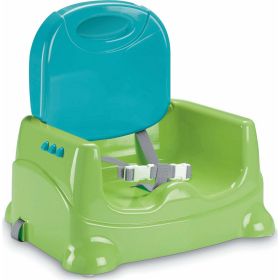 Fisher-Price Portable Toddler Booster Seat, Healthy Care, Travel Dining Chair with Tray, Green - Fisher-Price