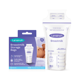 Lansinoh Breastmilk Storage Bags for Breastfeeding Moms, 100 Count - Lansinoh