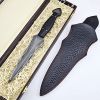 Vetus Dagger Knife with Sheath - Fixed Blade Martial Arts Knife - Dual Edge Blade For Outdoors;  Tactical;  Survival and EDC Double Egde Knife - Micar