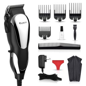 Hair Clippers RAINBEAN Corded Hair Clippers for Men Complete Hair and Beard Clipping and Trimming Kit - hair clipper