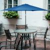 10 Feet Outdoor Patio Umbrella with Tilt Adjustment and Crank - blue