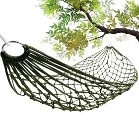 Mesh Rope Hammocks for Outside Sleeping Hammock Nylon Camping Hammock Large Weight Limit Swing Mesh Hammock - Vikrom