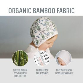 Bamboo and Cotton Double Sided Baby Beanie for Newborns Hospital Hat Reversible Breathable All Seasons Bonnet 3-6 Months - KLUSHA