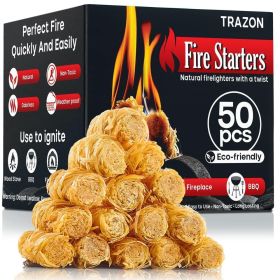 Fire Starters for Indoor Fireplace Campfires Wood Stove Grill Charcoal Chimney Fire Pit BBQ Accessories - Trazon