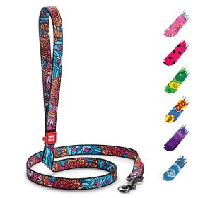 Nylon Dog Leash for Small and Medium Dogs 4 Ft M Size Summer Design Heavy Duty - Waudog