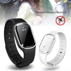 Super Shield Mosquito Repellent Watch Band Ultrasonic And Electronic - BRIGHT WHITE