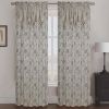 Molly Jacquard Rod Pocket Panel with Attached - Beige