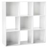 11" 9 Cube Organizer Shelf - White