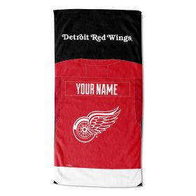 [Personalization Only] OFFICIAL NHL Jersey Personalized Beach Towel - Red Wings - Personalization Only