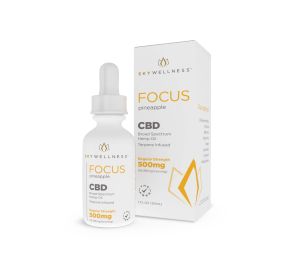 Sky Wellness CBD Focus Oil Drops 500mg Pineapple - 500mg - Pineapple