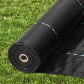 VEVOR 3FTx250FT Premium Heavy Duty Weed Barrier Landscape Fabric, 5OZ Woven Geotextile Fabric Under Gravel, High Permeability for Weed Blocker Weed Ma