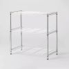 3 Tier Wide Wire Shelving - Chrome