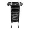 YC-Q7 5 Tiers Hairdresser Beauty Storage Trolley Black - As shown in the figure