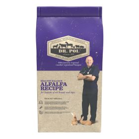 Dr. Pol Healthy Alfalfa 18% Extruded Rabbit Feed, 30 lb. Bag for Rabbits of All Sizes - Dr. Pol