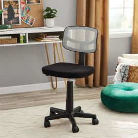 Mesh Task Chair with Plush Padded Seat - White