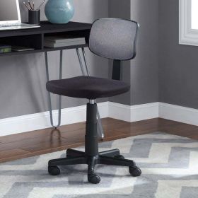 Mesh Task Chair with Plush Padded Seat - Gray