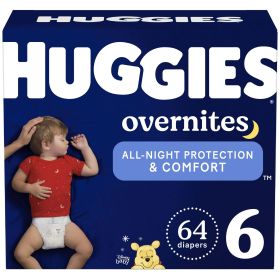 Huggies Overnites NIghttime Baby Diaper Size 6;  64 Count - Huggies