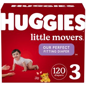 Huggies Little Movers Baby Diapers Size 3;  120 Count - Huggies