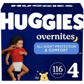 Huggies Overnites NIghttime Baby Diaper Size 4;  116 Count - Huggies