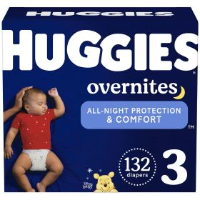 Huggies Overnites NIghttime Baby Diaper Size 3;  132 Count - Huggies