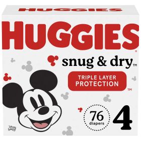 Huggies Snug & Dry Baby Diapers Size 4;  Count 76 - Huggies