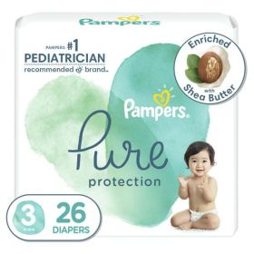 Pampers Pure Protection Natural Diapers Size 3, 26 Count - Pampers