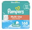 Pampers Baby Wipes Multi-Use Clean Breeze 3X Pop-Top Packs 168 Count - Pampers