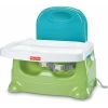 Fisher-Price Portable Toddler Booster Seat, Healthy Care, Travel Dining Chair with Tray, Green - Fisher-Price