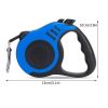 Pet Leash For Dog & Cat; Retractable Dog Leash Automatic Telescopic Tractor Dog Rope For Outdoors; dog leash - Deep Sky Blue - S