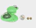 Pet Life 'Windmill' Rotating Suction Cup Spinning Cat Toy - Green