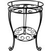 2 Tier Plant Stand, Metal Potted Holder Rack, Indoor Outdoor Multiple Flower Pot Shelf - Style 1