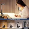 3 In 1 Multifunctional Led Desk Light With 15W Fast Wireless Charger USB Charging Port Desk Lamp For Home Office Desk Lamp For Android Dormitory Study