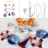 Sea Gull Starfish Sailboat Drift Bottle Handmade Baby Musical Crib Mobile Boys Girls Nursery Mobile Hanging Toy - Default