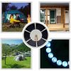 42 LED Solar Flagpole Light Garden Umbrella Light Outdoor Waterproof Landscape Street Flag Pole Lamp With Hook For Tent Camping - as pictures