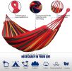 Outdoor Garden Camping Hammock With Straps;  Durable Hammock Holds - Blue - 280*150cm